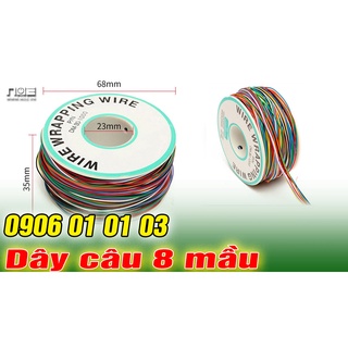 Dây điện nối mạch 8 màu, lõi đồng 1 sợi