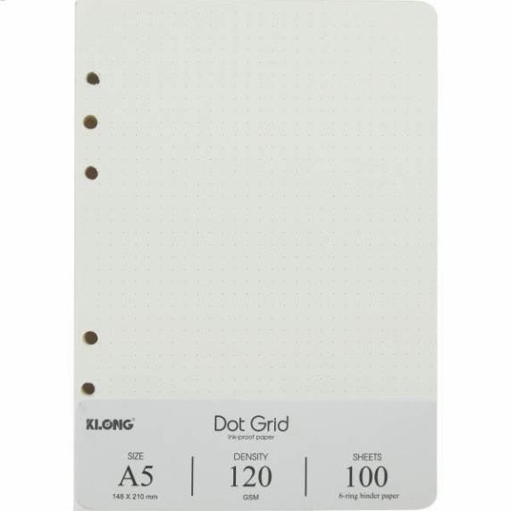 Ruột giấy refill sổ còng Dot Grid A5 100 tờ; MS: 997 .