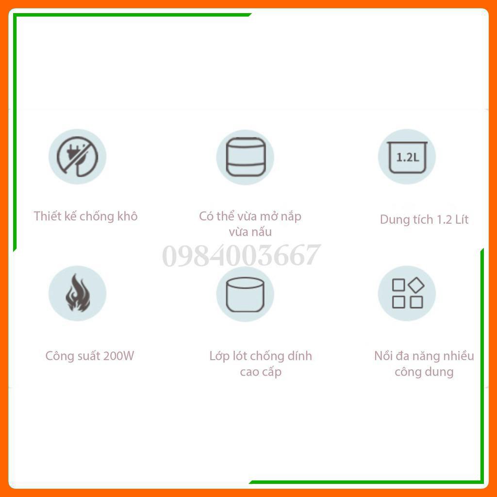 [Hàng Sẵn] Nồi Cơm Điện - Nồi Cơm Đa Năng 1.2L Nấu Cháo Chưng Hấp Luộc | BigBuy360 - bigbuy360.vn