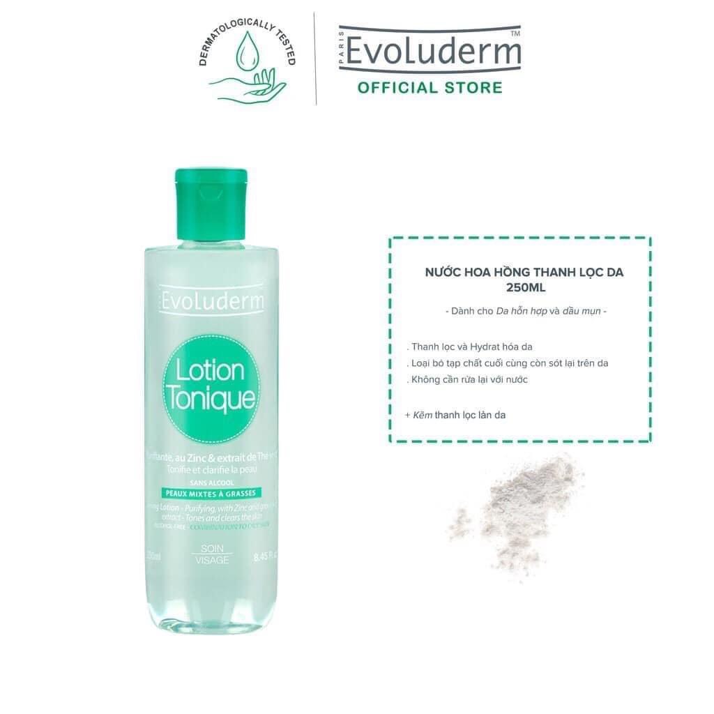 Nước Hoa Hồng Evoluderm Có Mùi Hương Dịu Nhẹ, Thích Hợp Dành Cho Da Hỗn Hợp Và Dầu Mụn 250ml