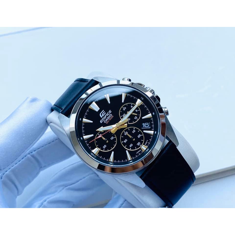 Đồng hồ nam dây da chính hãng Casio EDIFICE EFV-630L-1AVUDF