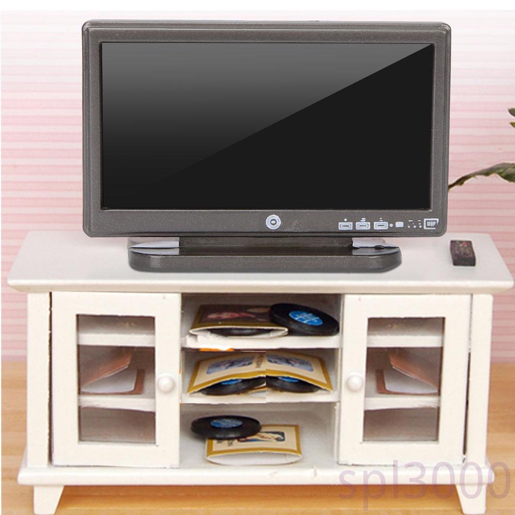 Mô hình TV thu nhỏ tỉ lệ 1:12 trang trí nhà búp bê