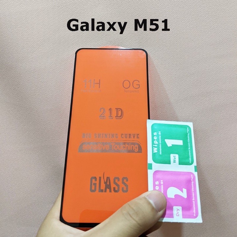 Kính cường lực 9D cho Samsung Galaxy M51 2020 Full màn hình cao cấp
