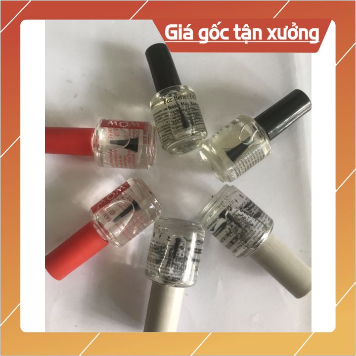 SƠN BÓNG MAU KHÔ - TOPCOAT  15ML NẮP ĐỎ -ĐEN- VÀ BẠC -GIPS CHO LỚP SƠN MÀU BÓNG VÀ SÁNG MÀU HƠN( HÀNG CÔNG TY)