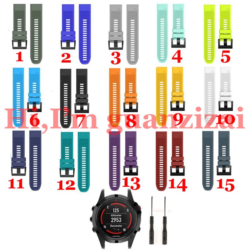 Dây đeo bằng silicone cho đồng hồ Garmin Fenix 5 / 935 ( 22mm ) kèm phụ kiện