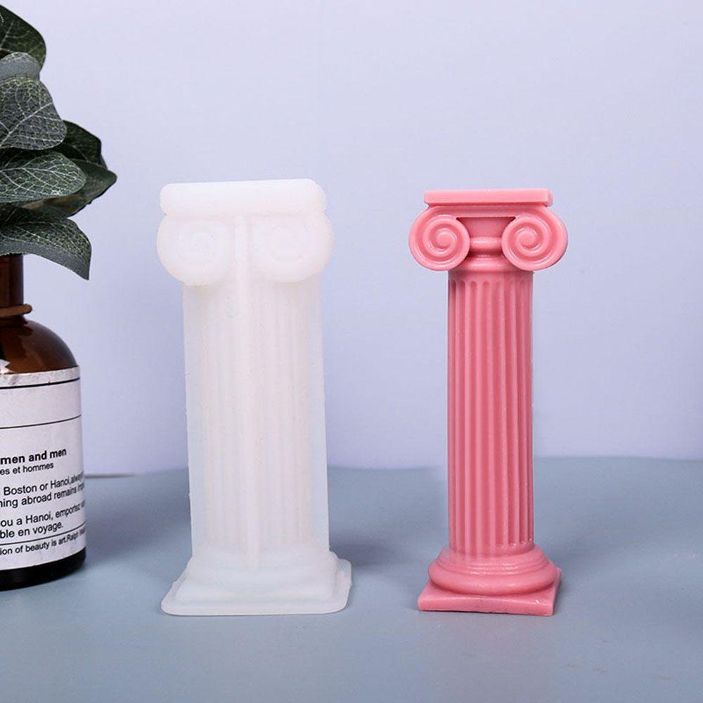 SUSANS Khuôn Làm Đất Sét Thủ Công 3D Hình Cột La Mã Cổ Điển
