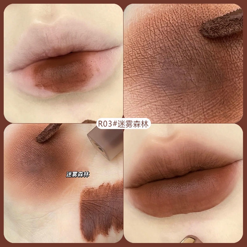 [Hàng mới về] Son kem lì Kakashow đỏ nâu chính hãng tông lì mềm môi chống nước lâu trôi 6 màu tùy chọn cho học sinh