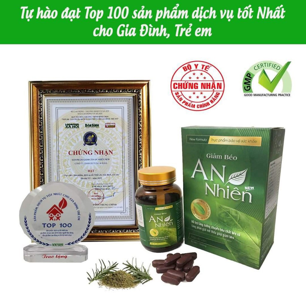 GIẢM BÉO AN NHIÊN_ĂN KHÔNG LO BÉO_HIỆU QUẢ TẠI NHÀ_40 VIÊN/HỘP