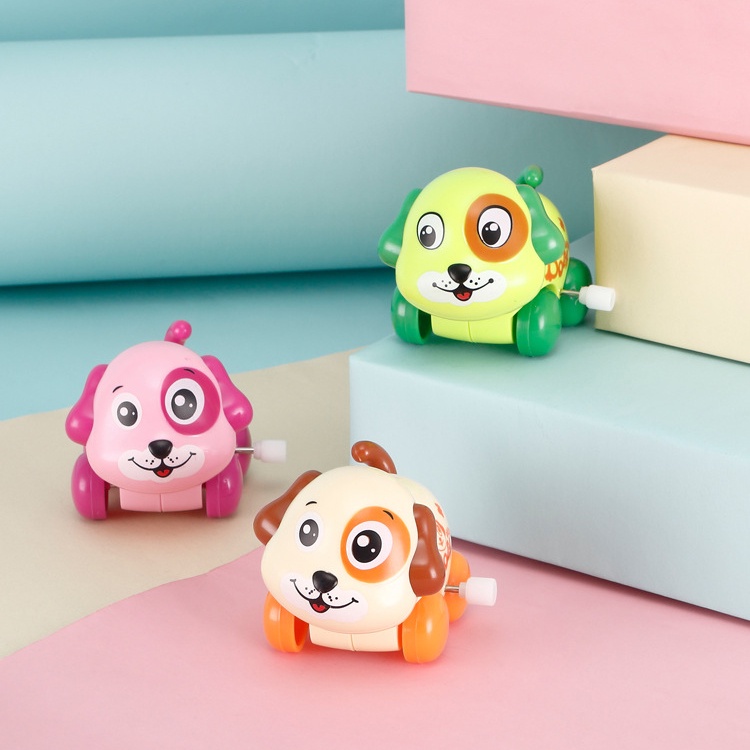 Đồ chơi trẻ em bằng nhựa vặn cót dễ thương hình động vật nhiều màu sắc