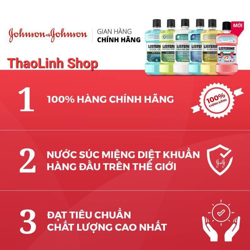 Nước súc miệng Listerine Gum Care 750ml gừng thảo mộc cho nướu chắc khoẻ mới
