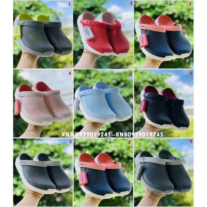 Dép Sục Cross Literide Nam Nữ -Dép Quai ngang bít đầu chống hôi chân, cá tính siêu nhẹ siêu bền đi nắng đi mưa thoải mái