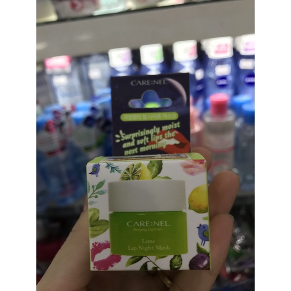 Mặt Nạ Ngủ Môi Care:Nel Lime Lip Night Mask Dưỡng Ẩm, Tẩy Tế Bào Môi Hương Chanh 5g