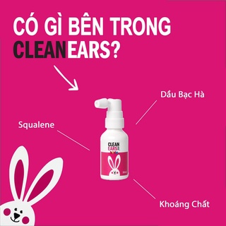 Xịt ráy tai thỏ hồng clean ears kids - ảnh sản phẩm 2