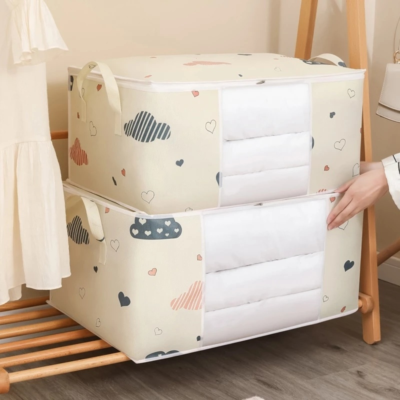 Túi Đựng Quần Áo Chống Bụi Sức Chứa Lớn Có Dây Kéo / Gấp Lại Được Tiện Lợi