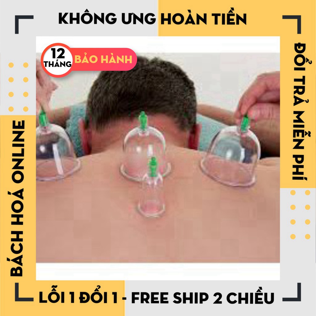 [Hàng Loại 1] Bộ Giác Hơi Không Cần Lửa 12 Ly Kèm 1 Ống Bơm Chuyên Dụng.Bộ giác hơi 12 món không dùng lửa.