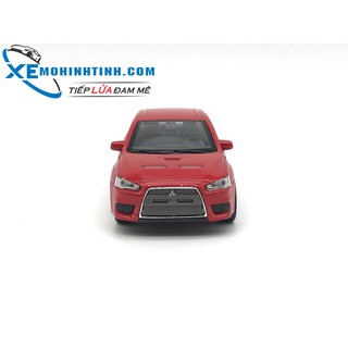 HỘP XE MÔ HÌNH Mitsubishi Lancer Evolution WELLY 1:36 (Đỏ)