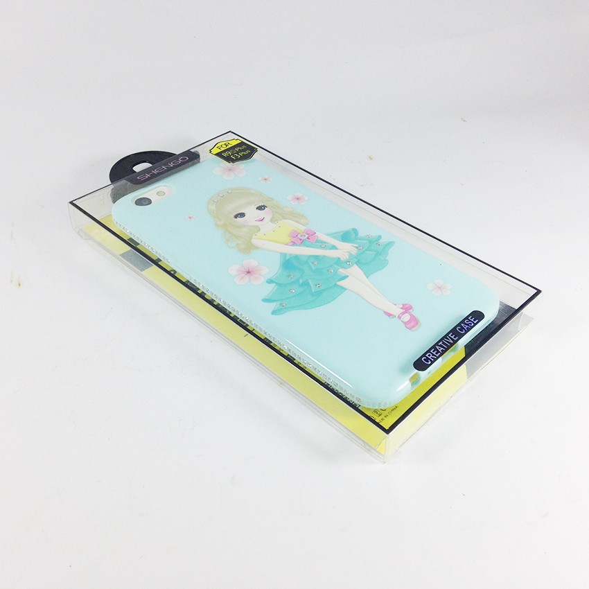 ỐP SHENGO cô gái đính đá dành cho OPPO F3 Plus + Tặng 01 miếng dán cường lực