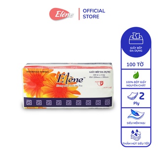 Giấy bếp đa năng Elene 100 tờ 2 lớp