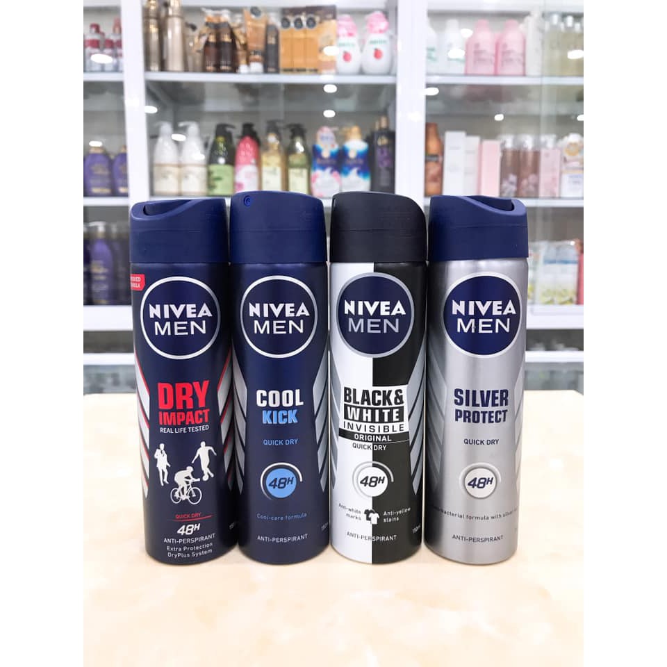 Xịt Khử Mùi Nam NIVEA MEN Thái Lan Chính Hãng Công Ty 150ml