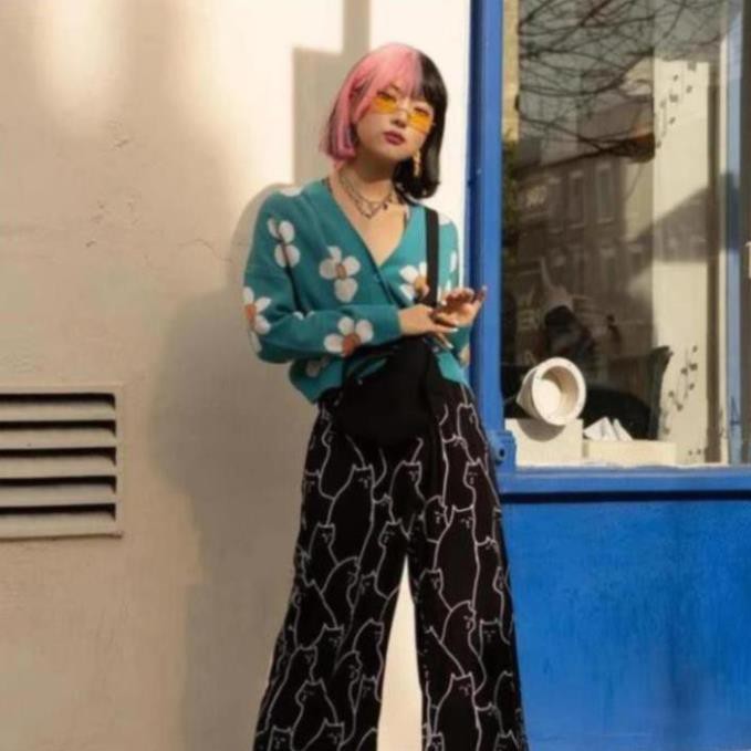 [ CÓ SẴN ] Áo Cardigan Len hoạ tiết hoa Moee style Hàn Quốc | BigBuy360 - bigbuy360.vn