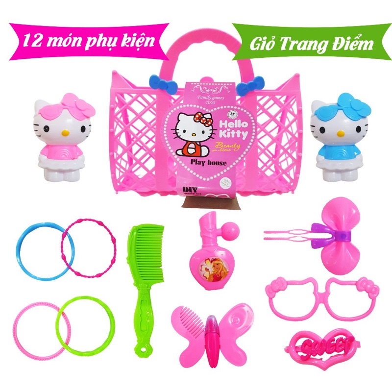 túi trang điểm kitty cho bé