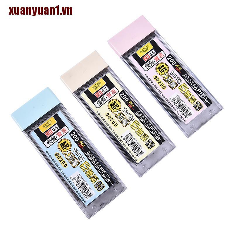 Hộp 200 Ngòi Chì Graphite 2B Cho Bút Chì Bấm