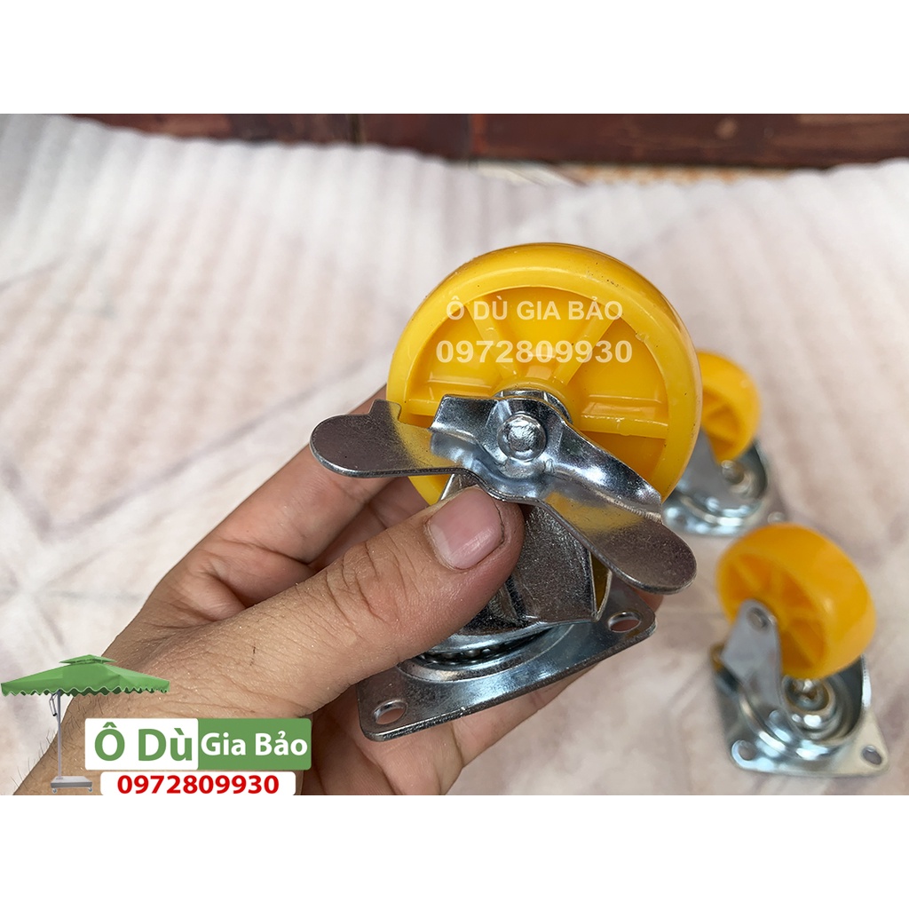 Bánh xe 6 màu vàng loại tốt chịu tải cao Sieu Thanh(1 Bộ Gồm 4 Chiếc)