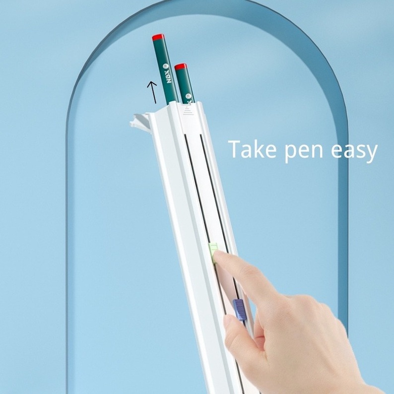 🇻🇳11-in-1🇻🇳NBX Hộp Đựng Bút Sáu Bút Tiện Lợi Mực Gel Đa Năng Có Thước Kẻ Và Gôm Tẩy Dành Cho Học Sinh / Người Lớn