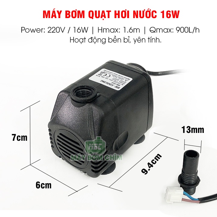 Máy bơm quạt hơi nước 16w SW-COOLING | Máy bơm chìm