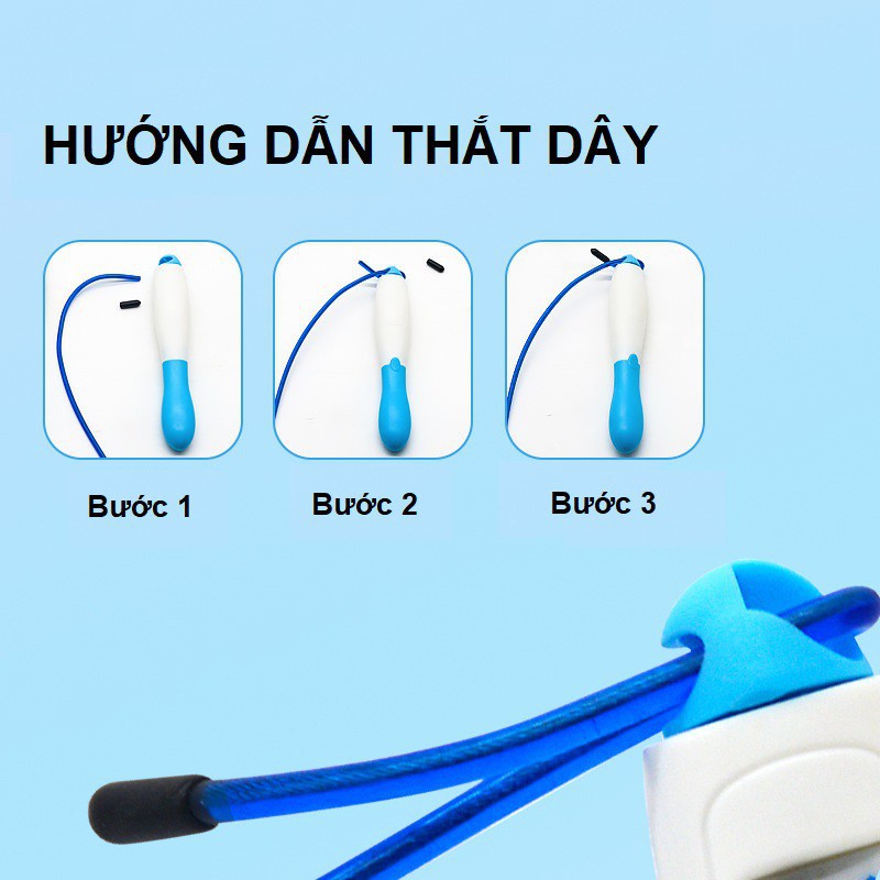 Dây nhảy đếm bước hiển thị số trên tay cầm tiện dụng