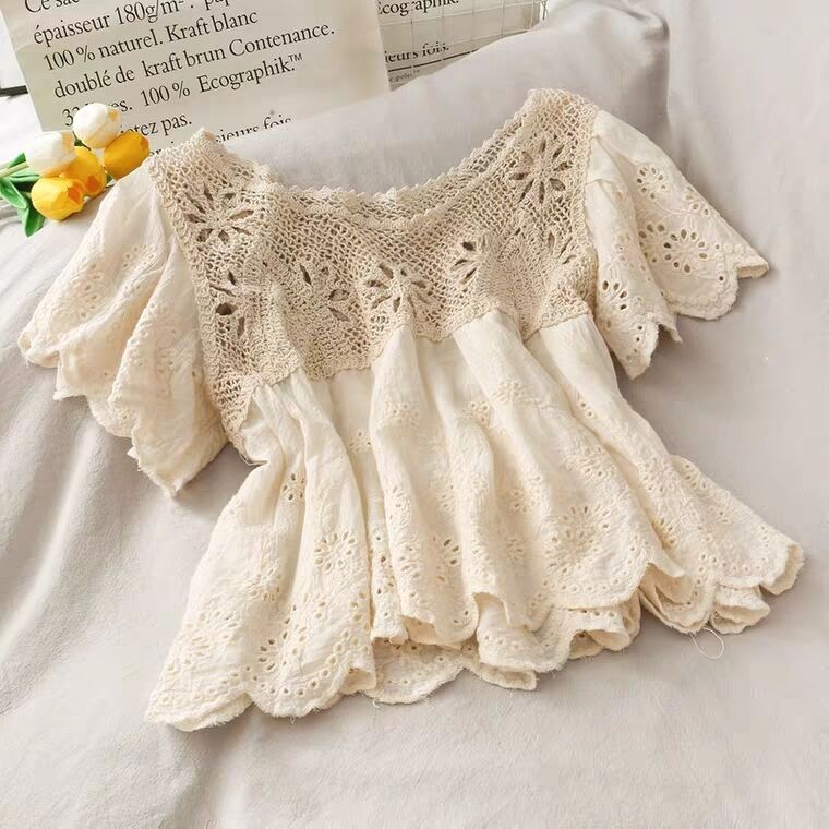 Áo ren hoa Quảng Châu pha thô