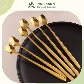 Muỗng, thìa khuấy đồ uống inox không gỉ hình xẻng