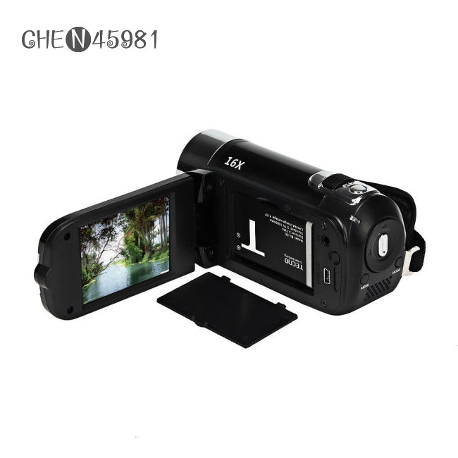 Camera Camcorders, 16MP High Definition Digital Video Camcorder 1080P 2.7 Inches TFT LCD Screen 16X