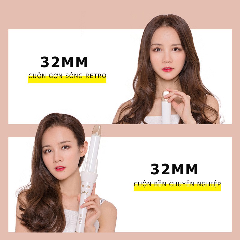 2 GEN Máy uốn tóc tự động VIVID & VOGUE Xoay vòng tự động Phiên bản nâng cấp của thế hệ thứ hai Máy uốn tóc cầm tay