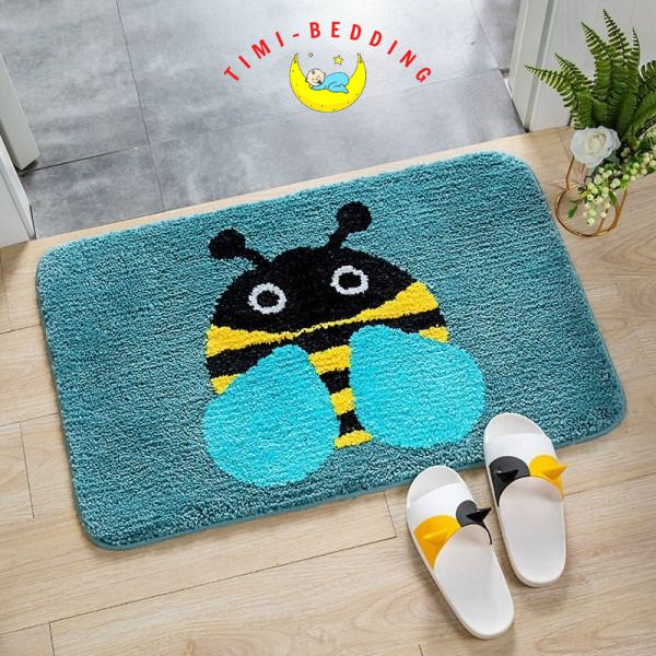 Thảm lau chân 3d hình con vật – Thảm chùi chân hình thú chống trượt, thấm nước – Timibedding