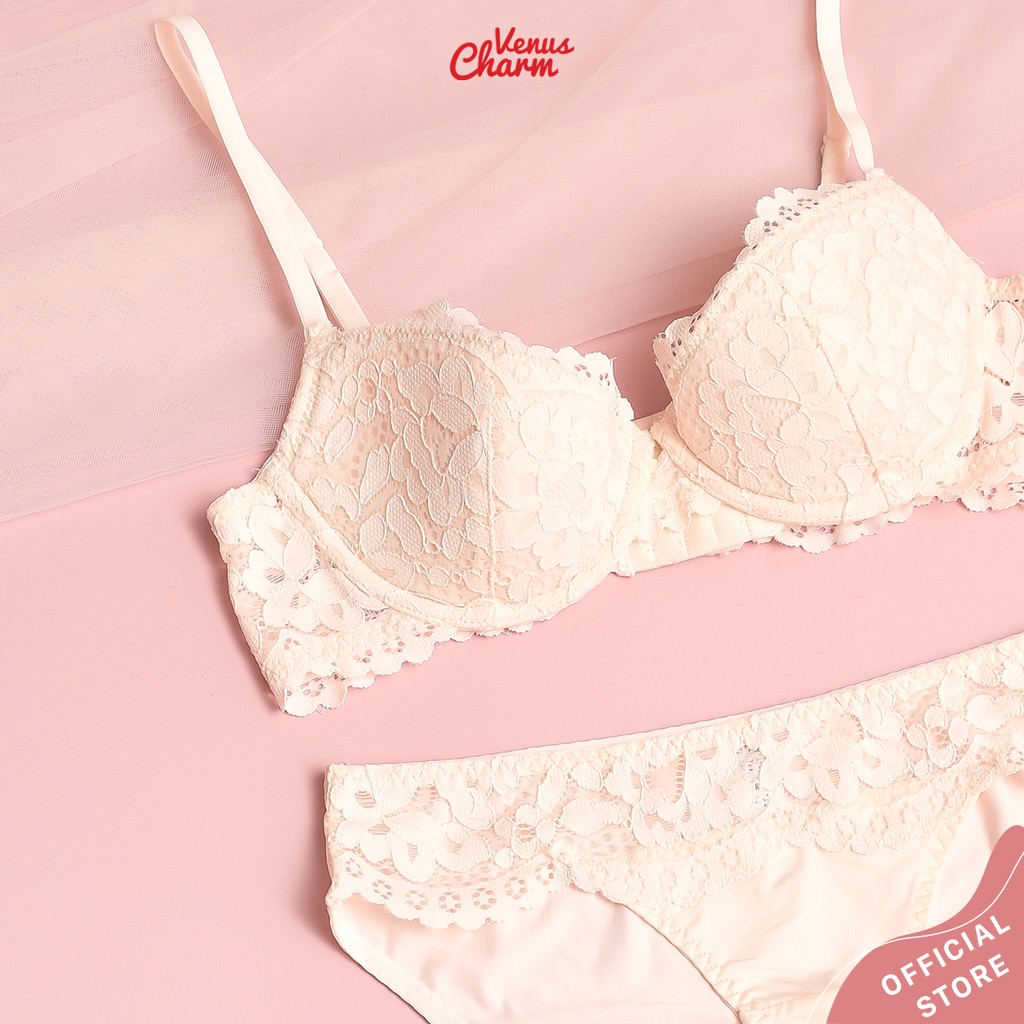 Bộ đồ lót có gọng đệm mỏng Pinkdear hoa hồng Venus Charm | BigBuy360 - bigbuy360.vn