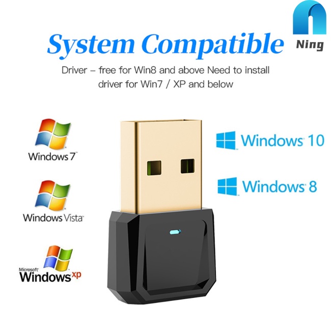 Bộ Chuyển Đổi Usb Bluetooth 5.0 Nhận Tín Hiệu Chuột / Loa / Máy Tính Để Bàn