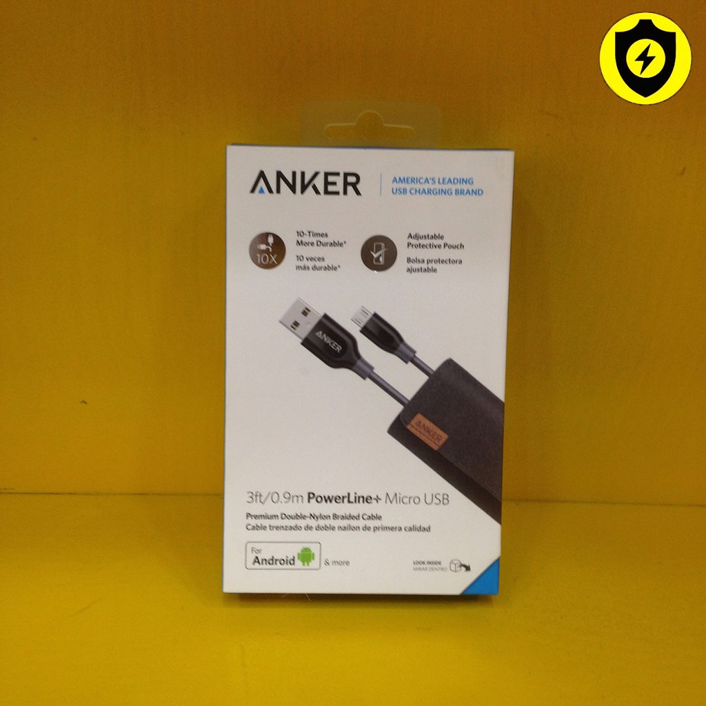 Cáp sạc Micro USB Anker PowerLine Dài 0.9m A8142
