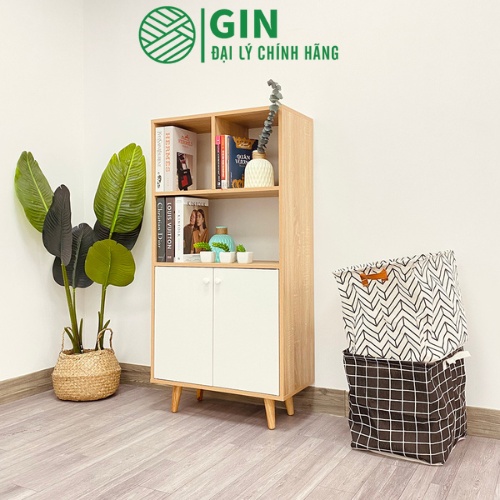 Tủ sách nhiêu tầng, Kệ sách đa năng gỗ sồi Multi S Phong cách- GP106