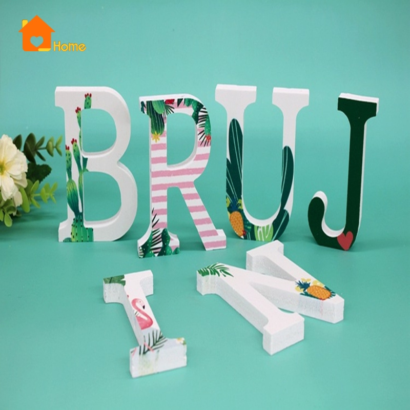 [Love_Home]DIY Alphabet English Letters A~Z DIY Crafts Combination Store Name Random