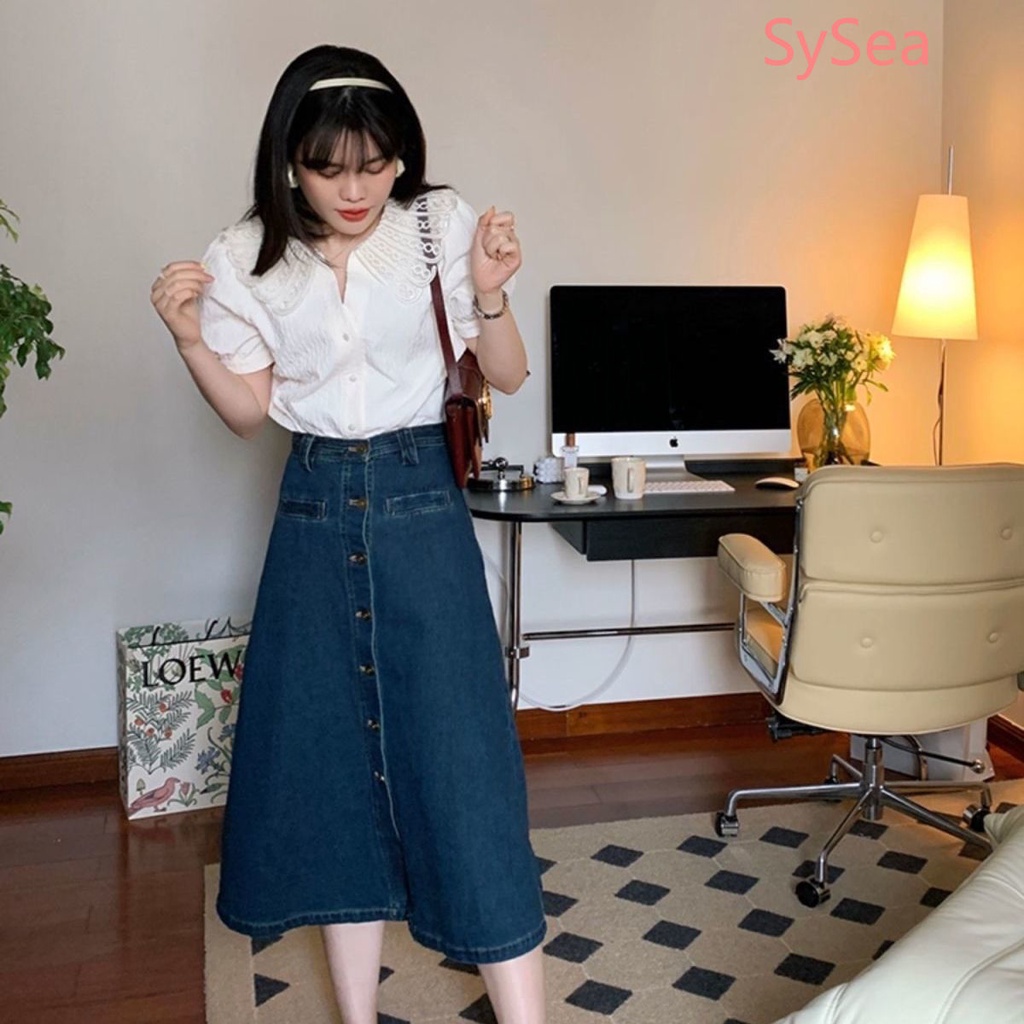 Áo Kiểu Phối Ren Plus Size Thời Trang Mùa Hè Phong Cách Vintage Cho Nữ