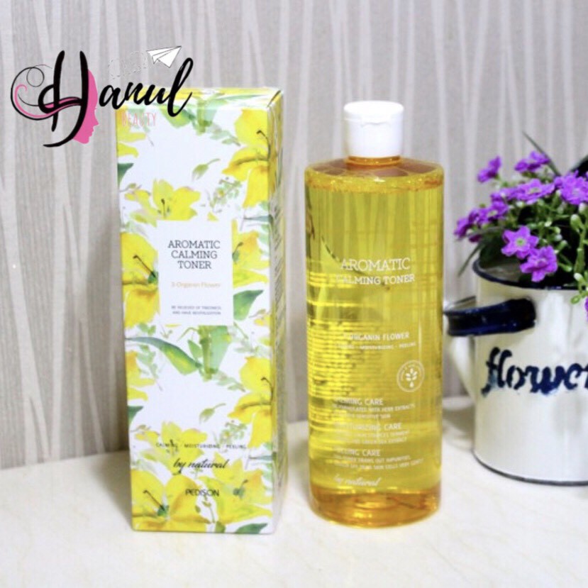 (Date T6/2022) Toner PEDISON Làm Sạch Da, Làm Dịu Da, Dưỡng Sáng AROMATIC CALMING TONER có chứa AHA/BHA