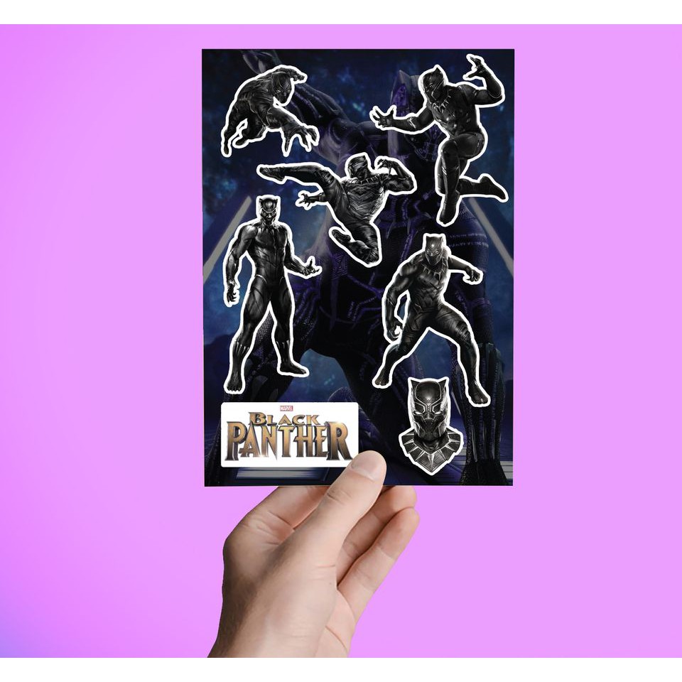 Sticker tem dán - Black Panther