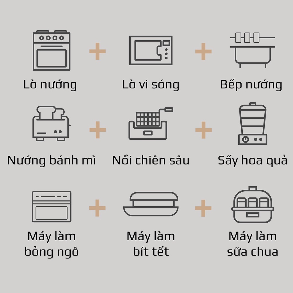 Nồi chiên không dầu Olivo AF15 thương hiệu Mỹ - Dung tích 15L - Chế độ nhiệt kép - Chiên quay không lật dở