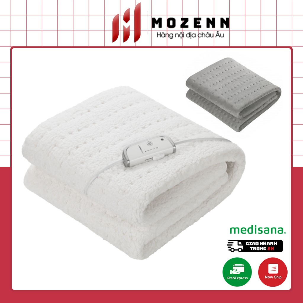 Đệm điện sưởi ấm mùa đông Medisana HU 670 672 lông cừu Warmeunterbett Maxi Fleece [nhập Đức chính hãng]