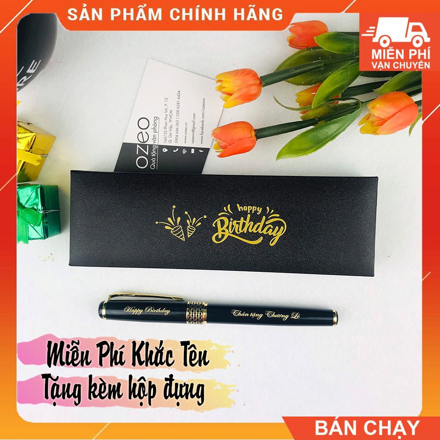 Bút Ký Kim Loại Cao Cấp Khắc Tên BK061 - Tặng Hộp Bút [ Làm Quà Tặng Sinh Nhật, Quà Tặng Sếp, Quà Tặng Ý Nghĩa, Độc Đáo]