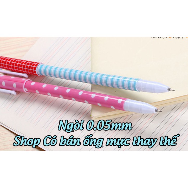 Bút 10 Màu Nhiều Icon Hoạt Hình Xinh Xắn, Ngòi Bút 0.05mm