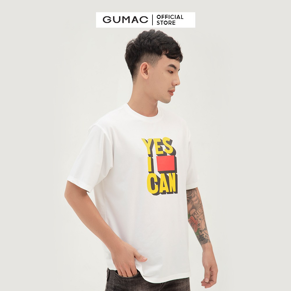 Áo thun nam in chữ độc đáo GUMAC phong cách basic, chuẩn men ATNB361 | BigBuy360 - bigbuy360.vn