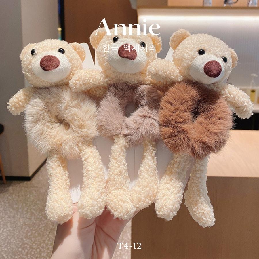 Buộc tóc lông hình gấu phong cách nữ tính dể thương Hàn Quốc ANNIE