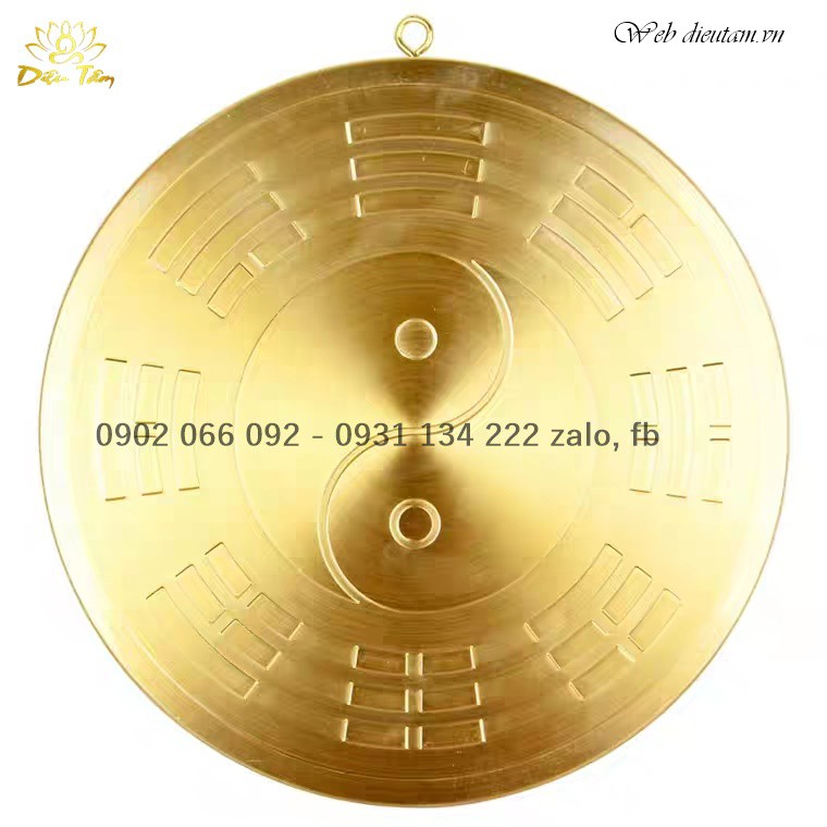 Gương bát quái đồng- tranh sơn hải trấn bằng đồng tròn